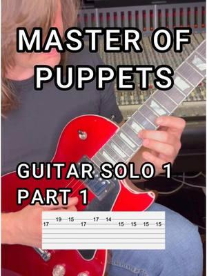 Learn the first guitar solo to master of puppets by Metallica with this guitar lesson #guitartok #guitar #guitarsolo #guitartabs #guitarist #guitarlessons #guitarplayer #masterofpuppets #guitarlesson #guitarcover 