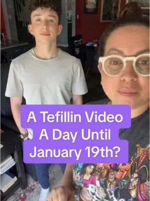 Answering your tefillin question with my nephew Izzy, who really seems to be your favorite 😘 A tefillin video every day until January 19th? What do you think???? #tefillin #jewishtiktok #jewishprayer 