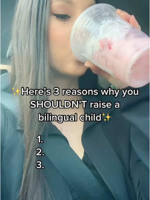 Let’s be honest. There’s really no reason that you shouldn’t. There are so many benefits to being bilingual ❤️ #bilingual #parenting #bilingualkids #bilingualbaby #bilingualproblems 