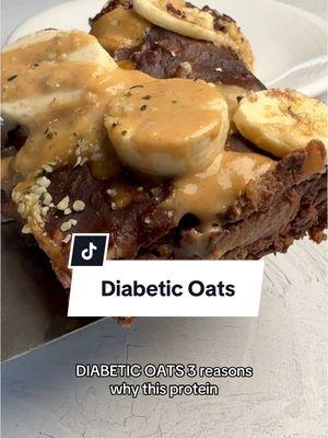 DIABETIC OATS 3 reasons why these protein baked oats won’t raise blood glucose the same as other oats. Recipe linked in bi0. Your dietitian, Nisha xxx #diabetes #healthyrecipes #proteinrecipe #highprotein #oats #oatmeal #bakedoats #overnightoats #longevity 