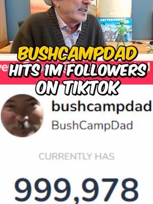 Thank you for 1 million followers campers! #bushcampdad #fortnite #gaming #tiktokfollowergoal #1millionfollowers 