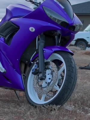 This bike turned out absolutely amazing. Huge shoutout to @Tinybot Vinyl for making this possible🙏🏻 Everyone go follow my insta thatslowr6 @Troy for the incredible camera skills  #bikes #bikelife #photography #photoshoot #yamaha #r6 #fyp #foryou #stuntbike #biker #motorcycle #viral #trend #motolife #purple #tinybot 