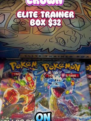 Sale Alert!! 🚨🚨 Pokemon Stellar Crown ETB 🫡🫡🔥 #TikTokShop #tiktoksummersale  #pokemon #charizard #tcg  #game #gaming  #anime #mobilegame #gaming  #Gamer #game #аниме #Anime #animeedit #fyp #southpark #disney #lorcana #disneyland #disneylorcana #tradingcards #mickeymouse #anime #onepiece  ✨✨🔥🔥