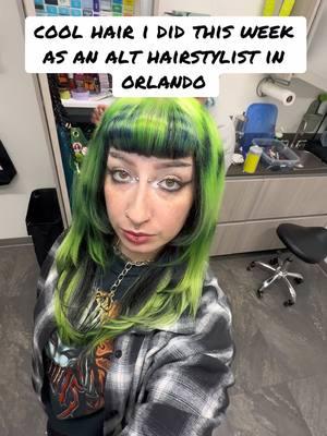 had such a fun week in the salon!!!! . . . . . . . . #orlandohair #althair #orlandoalthairstylist #raccoonstripes #orlandovivids #hairart #wigcoloring 