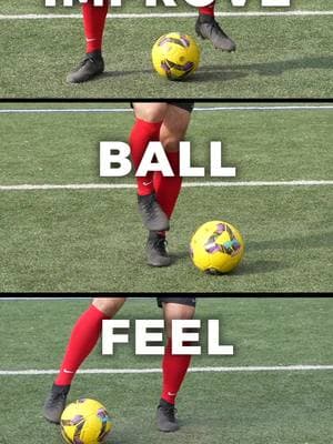 Improve Your Ball Feel ⚽️ #soccertraining #soccerskills #footballtraining #footballskills 