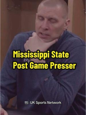 Mark Pope during his Mississippi State post game presser:  #bbn #kentuckybasketball #kentuckywilldcats #mississippi #mississippistate #missstate #hailstate #markpope #collegebasketball  #collegebasketballtiktok #starkville #starkvillemississippi #lexingtonkentucky