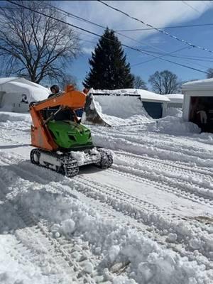 Your winter weather problems are SNOW issue for Green Climber #greenclimber #flailmower #forestry #slopestyle #geterdone #snowremoval #winterlandscape 