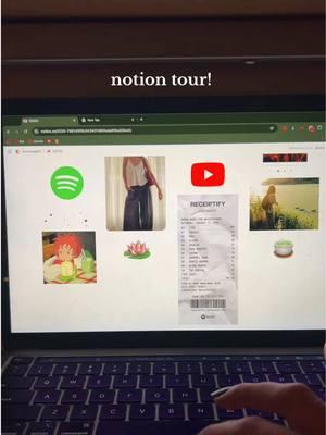 @Notion tour!! i have a template for this page for those interested :) #calendar #notionapp #notion #spotify #planner 