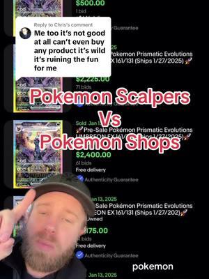 Replying to @Chris Pokemon Scalpers & Pokemon Prismatic Umbreon Are Out Of Control! Do not buy the Umbreon card before release!! Prices drop on pokemon cards after release! #pokemon #tcgpokemon #pokemongo #pokemoncards #pokemontiktok #pokemoncollector #pokemoncollection #tcg #pokemoncommunity #pokemontcg #pokegirl #pokemonpulls #greenscreenvideo 