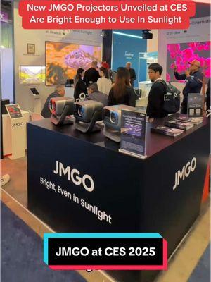 Checking out JMGO’s booth at CES 2025 where they unveiled the O2S Ultra and N3 Ultra Max. You can purchase N1S Ultimate, N1S Ultra, N1S Pro, and other models from the the JMGO store at the 🔗 in bl0 @JMGO #CES2025 #JMGO #Projectors #ces #tech #projector #jmgopartner 