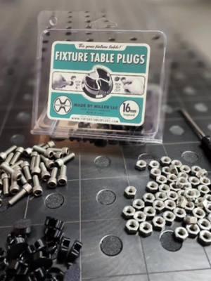 These are a pretty cool little accessory for 16mm Siegmund and 5/8" Strong Hand fixture tables. They'll be available for other brands and in more sizes in the future. @madebymiller_ on Instagram - he sent me a whole box of 'em! He's a great dude, a hard worker, and really spent a lot of time making everything perfect on these - from the product to the packaging! I've had a few situations where I could've used the Fixture Table Plugs for a little assembly area on my @siegmund.welding  table... I get into projects where's there's a lot of hardware involved, so I've always had nuts and bolts fall through the holes. It's definitely worth having a box or two or these around! Check out @madebymiller_ on Instagram for more info on them! #welding #metalfabricating #fabricating #fixturetableplugs #fyp #reels #explore #asmr #new #explorepage