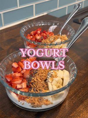 My current hyperfixation breakfast 🌞  I have been making this easy, high protein breakfast yogurt bowl for breakfast the last few weeks. I am not really a breakfast person so when I find a breakfast I like, I make it on repeat for months! The Oikos yogurt and the chia seeds add a good amount of protein to this yogurt bowl. #yogurtbowl #oikosyogurt #easybreakfastideas #breakfastbowl #highproteinmeals #highproteinbreakfast #healthybreakfastideas #creatorsearchinsights 