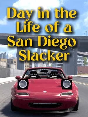 Day in the Life of a San Diego Slacker 🏄🤙🌴🛣️ Game: American Truck Simulator #satire #meme #california #americantrucksimulator #sandiego #tiktokpartner  The Mazda Miata, officially known as the Mazda MX-5 Miata, is one of the most iconic and popular sports cars in the world. Known for its lightweight design, excellent handling, and fun-to-drive nature, the Miata has earned a dedicated following since its debut in 1989. Here's an overview of its key features and characteristics: Key Features Convertible Design: The Miata is available as a soft-top convertible or a retractable fastback (RF) with a power-folding hardtop, allowing for open-air driving. Lightweight Construction: The car’s lightweight design enhances agility and responsiveness, making it perfect for winding roads and spirited driving. Balanced Performance: Front-engine, rear-wheel-drive layout ensures a 50/50 weight distribution, which contributes to its exceptional handling. Engine Options: Typically equipped with a 4-cylinder engine that delivers a balance of power and fuel efficiency. Transmission Choices: Available with a 6-speed manual transmission for purists and a 6-speed automatic for convenience. Interior: Minimalistic yet driver-focused interior with high-quality materials and ergonomic controls. Technology: Modern models come with advanced features like a touchscreen infotainment system, smartphone connectivity (Apple CarPlay and Android Auto), advanced safety systems, and optional heated seats. Driving Experience The Miata is celebrated for its "Jinba Ittai" philosophy, which translates to "horse and rider as one." This concept emphasizes the close connection between the driver and the car, creating a seamless and engaging driving experience. Its precise steering, responsive suspension, and nimble handling make it a joy to drive on both city streets and twisty backroads. Reliability and Affordability The Miata is known for its reliability and relatively low cost of ownership compared to other sports cars. Replacement parts are widely available and reasonably priced, making it an excellent choice for enthusiasts. Awards and Recognition Over the years, the Miata has won numerous awards, including Car and Driver’s “10Best” list and Guinness World Records for being the best-selling two-seat convertible sports car. Who It's For The Mazda Miata is ideal for drivers seeking an affordable, reliable, and exhilarating sports car experience. Whether you’re a seasoned car enthusiast or a casual driver looking for fun, the Miata offers timeless appeal and unmatched driving pleasure.