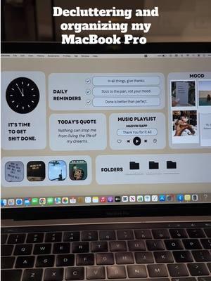 I spent the day organizing my macbook pro. The only way i’m going to get shit done in a timely manner is through organization and discipline. My new year starts Feb 1.  #organizedhome #organization #laptoplifestyles #macbookprowallaper #canva
