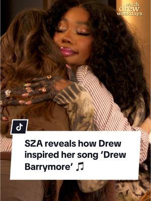 SZA reveals how Drew inspired her song ‘Drew Barrymore’ 🤍 #sza #drewbarrymore 