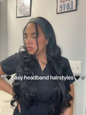 Another cute hairstyle  #hairtok #hairstyle #headband #workhairstyle #momhairstyle #hairstyle #dolartreefinds 