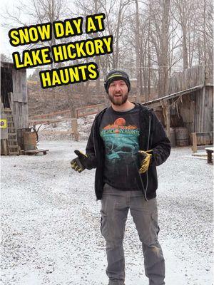 Rain or shine, snow or ice, we’re always working hard to improve your experience here at Lake Hickory Haunts! ❄️🛠️ #fyp #foryou #viral #lakehickoryhaunts #lakehickoryhaunts2025 #snow #snowday #snowstorm #nc #hauntedhouse #hauntedattraction #hauntlife #hauntersoftiktok #behindthescenes #sneakpeek 