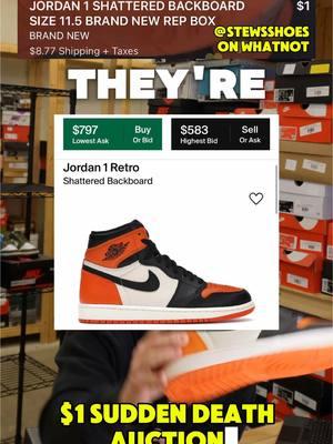 CRAZY 15 SECOND $1 AUCTION #fyp #foryoupage #sneakers #sneaker #viral #sneakerhead #sneakerheads #resell #reseller #auction #whatnot #liveselling 