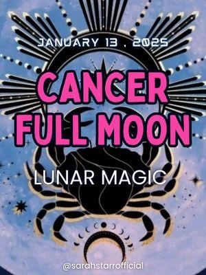 Cancer Full Moon ♋️🦀✨️ January 13th, 2025 Solar Cycle 25 #energyupdate #foryoupage #fyp #schumannresonance #sarahstarr #astrologyposts   #astrophotography #greenscreenvideo 