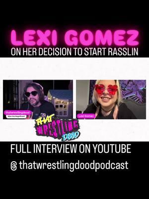 Don’t miss out on seeing the ⭐️ of the Show in action 1/26 for @prowrestlingaction in Sanford, Floriduh & 2/8 in Seminole, Floriduh for @prideofwrestling    FULL INTERVIEW with @lexii_gomez_ is up on YouTube @ thatwrestlingdoodpodcast ( https://youtu.be/1yRDAoIURJQ?si=0LzSXtbiFXiGuTUS ).    Don’t forget to LIKE, COMMENT, SHARE & FOLLOW.. . . . .   #lexigomez #indywrestler #indywrestlingmatters #luchalibre #indywrestling #womenswrestling #womenswrestlingmatters #wrestlingpodcast #podcast #thatwrestlingdood #floridawrestling #supportindywrestling 