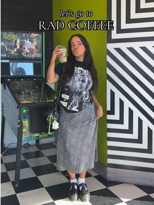 more themed coffee shops like these please!!! @Rad Coffee 💚💀🖤 #radcoffee #coffeetiktok #coffeedate #halloween365 #goth #gothcoffee #spooky #Vlog #everydayishalloween #halloweenlifestyle #orangecounty #halloween #halloweentok #halloweenaesthetic #beetlejuice 