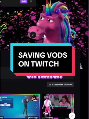 How to Save VODS to your Twitch Channel  #twitch #streamer #vods #entertainment #personality #brand #content #smexiebeast #lootstorm #discord #fabiosparklemane 