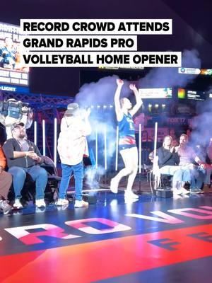 The Grand Rapids Rise pro volleyball team lost their home opener Sunday, but there was a silver lining - a franchise-record 8,706 fans turned out for the match at Van Andel Arena. (Isaac Ritchey/MLive.com) #provolleyball #grandrapidsrise #grandrapids #grandrapidsmichigan #vanandelarena