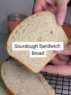 This was a fun experiment, love how easy this sourdough sandwich loaf was to make.  #sourdough #sourdoughbread #sourdoughrecipe #baking #sourdoughsandwichloaf #easysourdough 