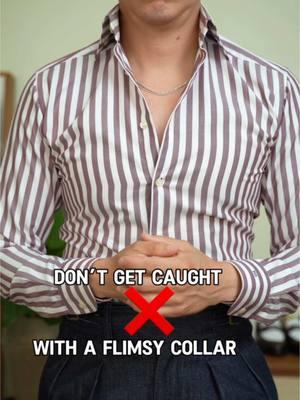 Say goodbye to flimsy collars with this style hack.  #menstyletips #collarshirt #styletips #dressshirt @etonshirts 