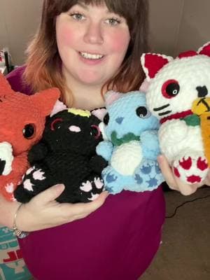 Anime Cats pattern is out now🥰 #animecats #crochetpattern #turbogrannydandadan #happyfairytail #lunasailormoon #kyofruitsbasket #animecrochet #animeamigurumi #kawaiicrochet #kawaiiamigurumi #bardictrinkets 