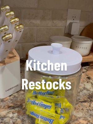 Kitchen Restocks #asmr #restocks #restockasmr #kitchenrestock #restock #satisfyingsounds #organizedhome #organization #snackrestock #snackrestocks 