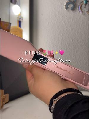 the perfect P I N K straightener🌷🎀 @wavytalkofficial #wavytalk #wavytalkhair #straightener  #haircurlingiron #curlingiron #hairstyle #pinkstraightener #tiktokmademebuyit 