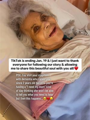 Emotional ending🥺 I will always need my mom♥️ #dementia #parentswithdementia #Love #grateful #motherslove #mom #mybestfriend #family #life #relatable #forever #foreverlove #happy #happiness #tiktok #tiktokending #tiktokban #ban #goodbye #goodbyetiktok #byetiktok #grief #goldenager #dementiaisreal #mother #reaction #viral #viralvideo #viraltiktok #cute #cuteness #relate #foryoupage #fyp