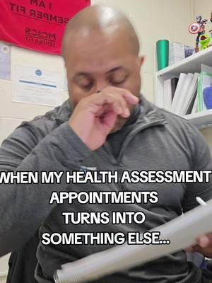 Sometimes my appointments turn into other things #otfunny #justjokes #justjokesfolks #work #workbelike #jobs #jobissues #jobsbelike #workissues #workhumor #healthpromotion #healthpromotions #mccs #mccshealthpromotion #mccshealthpromotions #marine #marines #retiredmarines #usmc #marinecorps #semperfit #iamsemperfit #militarytocivilianlife #civilianlife 