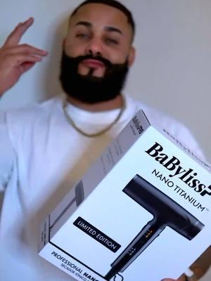 Check out my new @babylissprousa   “limited edition” “Nano Titanium” Iconic Dryer Me Encanta 😍 I love this hair dryer!  It’s compact! And so light in weight. But don’t be fooled by its size. This thang Blows 😤💨 I can’t wait to do some cool styles with it. @BaBylissPRO Barber  #unboxingvideo #nanotitanium #babylisspro #blowdryer #hairdryer #iconic #newtool #barber #hairstylist #hairartist #celebritybarber #barbers #fyp #trending 