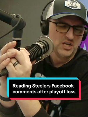 #mikeyandbob read #steelers comments section after their playoff loss to the #ravens  #pittsburgh #yinzer #yinz #radio #podcast #podcasting #heartradio #961kiss #steelers #steelersnation #steelernation #herewego #steeler #nfl #nflmemes #football #afcnorth #afc #ravens #stillergang #coachtomlin #miketomlin #touchdown #nflfootball @Mikey @Bob @iHeartRadio @Pittsburgh Steelers 