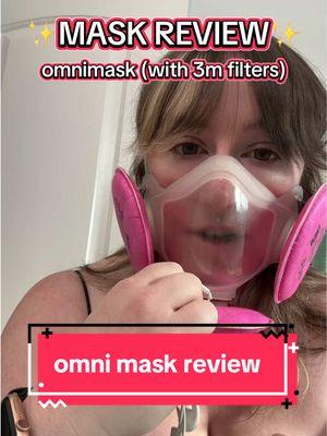 kinda chaotic review, idk if i’ll wear outside ??? #omnimask #losangeles #p100 #elastomeric #maskreview #reusablemask #greatLAfire #lafires #mitigationmatters 