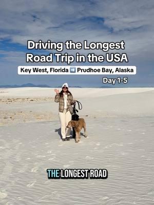 Our first road trip vlog!!! 🥹👇 We officially kicked off our journey to Key West, Florida and by February - we should be on our way to Alaska! Allllll the feels were felt this week… uncertainty, nervousness, anxiety… but also a whole lot of excitement and gratitude that we get to make this journey.  Along the way, we will be posting where we go, what we do, and tips to hopefully inspire and assist your future travels! We will also share the good, the bad, the highs, the lows because this certainly won’t be an easy journey.  If you are new here - follow along and stay tuned for next episode where we explore White Sand Dunes National Park!  #travel #travelvlog #usaroadtrip #usatravel #vanlife #travelguide #roadtrip #vanlifecouple #dogfriendlytravel #vanlifewithdogs 