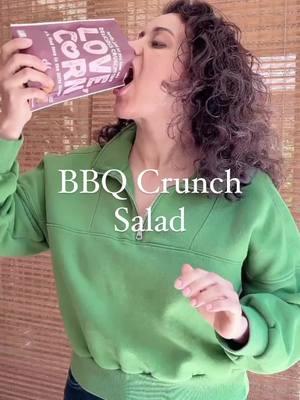 BBQ crunch salad 🥬🍗🫘🍅🌽 Love, @tomatoeswithlemon Shop list:  Lettuce Cabbage Tomato Red onion Black beans BBQ corn nuts from @lovecorn_snacks Avocado Cilantro or Parsley nut-free RANCH dressing: ¾ cup hemp seeds ½ cup diary-free milk (we used almond milk) 1 garlic clove half of a large lemon, juiced ½ tsp salt Blend everything in a blender! #choppedsalad #saladrecipe #saladideas #bbqsalad #veganranch #vegansalad #plantbasedfood 