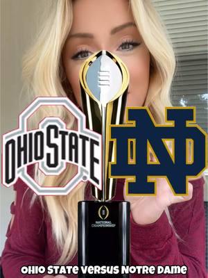 Cfb national championship is here! Who do yall have taking the title? Ohio state buckeyes or Notre dame fighting Irish! #CollegeFootball #collegefootballnationalchampionship #cfbnationalchampionship #ohiostatefootball #notredamefootball 