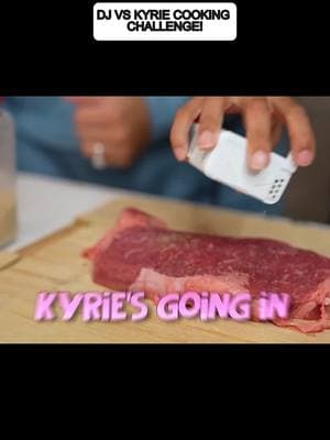 DJ vs Kyrie cooking challenge! P2 #familyfun #familytime #theprincefamily #princefamily #kyrie #challenge 