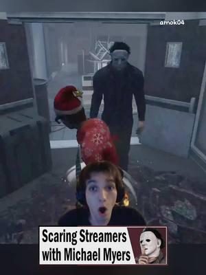 Scaring Streamers with Michael Myers. Show some love to hunterlust37, @amok , & @ttv.saxieee Thank you for sharing! #deadbydaylight #dbd #dbdtiktok #gaming #michaelmyers #FYP 