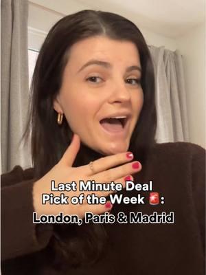 LAST MINUTE DEAL - PICK OF THE WEEK⁠ ⁠ Want to travel ASAP? Here's your sign to save $700 on our March 21-31, 2025 departure of London, Paris & Madrid! 🔗 in bi0 to secure your spot!⁠ ⁠ From Big Ben and the Eiffel Tower to the Royal Palace in Madrid, you’ll soak up the best of three iconic cities, with handpicked hotels, guided tours, and seamless travel included ✈️⁠ ⁠ 🔥This deal won’t last—secure your spot now through Friday, January 17th! #travelinspo #traveltips #traveldeal #traveldeals #traveltheworld #travellife #ilovetotravel #ilovetravel #travellover #travellove 