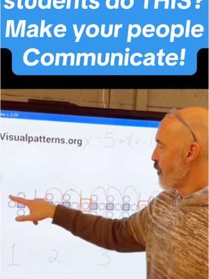 Visualpatterns.org on my YouTube channel! Such great conversations. #mathtutor #algebra #equations #algebrateacher#onthisday 