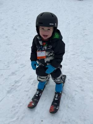 2 year olds first time! #skiing #ski #toddlerski #family #funnyvideo #laugh #toddlersoftiktok #toddlermom #skiingtiktok #fyp #foryoupage #foryourpage #toddlertok #twoyears #boymom #babiesoftiktok #babyboy #winter #winterfun #viraltiktok #llbean #retrospec 