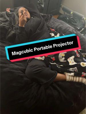 If she is using it, definitely a win #Magcubic #Portable #Projector #TikTokShop #now #b4 #its #gone #tge #app #and #product #lol #forme #us #chill #goodvibes #movie #date #tv #shows #loveit  