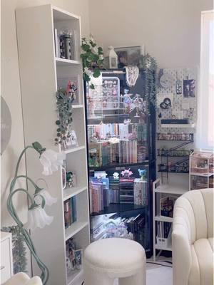 the perfect display for my collections!! #roomdecor #roominspo #animeroom #kpoproom #decor #room #aesthetic #pinterest #cute #soft #decor #shelf #figure #manga #kpop 