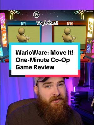 WarioWare: Move It! | One-Minute Co-Op Game Review #WhatToPlay #multiplayer #coopgame #multiplayergame #coopgames #multiplayergames #coopgaming #multiplayergaming #nintendo #wario #nintendoswitch #gaming #videogames #GamingOnTikTok 