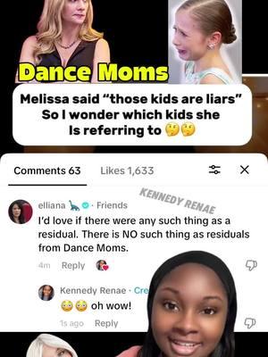 Thoughts?! 😱👀😳 Elliana Walmsley from Dance Moms CLAPS BACK in my comments.. AGAIN! This was in response to Melissa’s accusations in my post from 2 days ago where she says one girl claimed they get a million in residuals from the show. I’m still not sure who Melissa was referring to but Elliana never said that and needs to be left ALONE ❤️❤️❤️🤦🏾‍♀️👑 #dancemoms #fyp #dancemomsanewera #kennedyrenae #viral #foryou #foryoupage #trending #fyp #drama #christilukasiak #abbyleemiller #interview #2025 #sad #meme #ellianawalmsley #elliana #yolanda #melissagisoni #maddieziegler #residuals #clapback #podcast #liar #million @elliana 🦕 