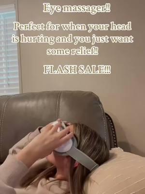 And it’s on SALE!!!  #headacherelief #headache #eyemassager #massager #differentspeeds #hasmusic #relaxing #musthaveproducts #2025products #aneed #cheaptok #relaxingvideos #relaxingvibes #musthave2024 #flashsale #onsalenow #sale #falshsale🔥 